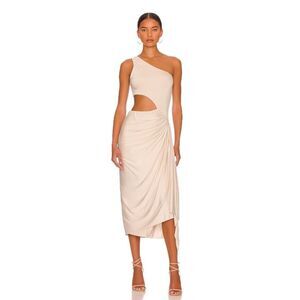 L'Academie‎ Lara Midi Dress in Ivory